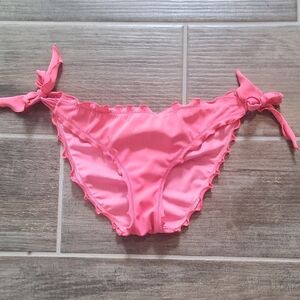 Pink Ruffled Bikini Bottom
